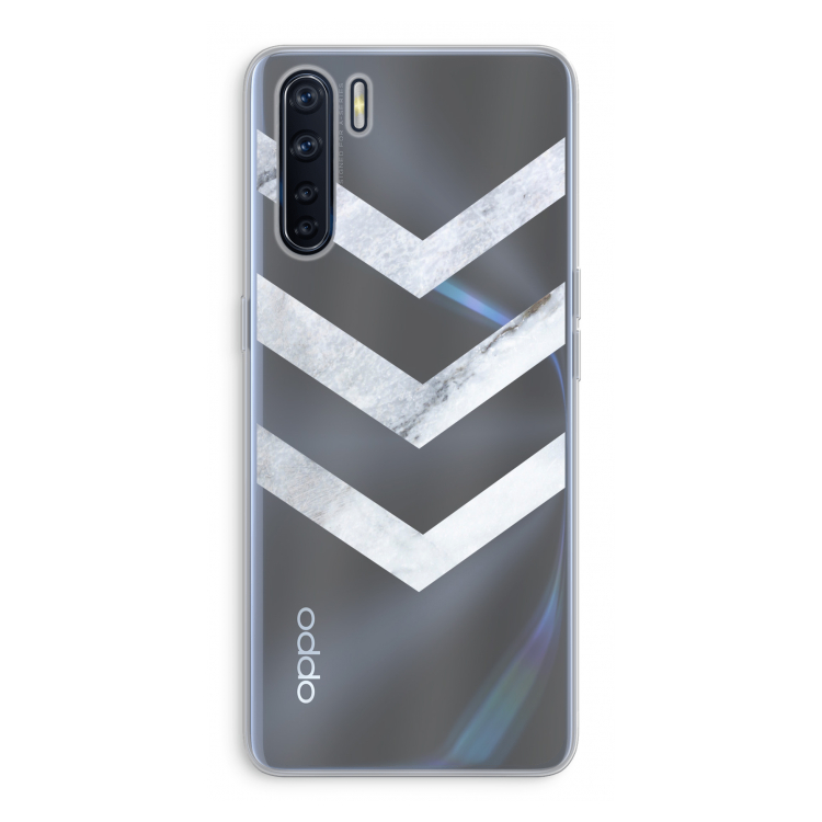 Marmeren pijlen: Oppo A91 Transparant Hoesje