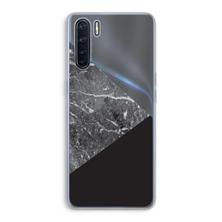 Combinatie marmer: Oppo A91 Transparant Hoesje