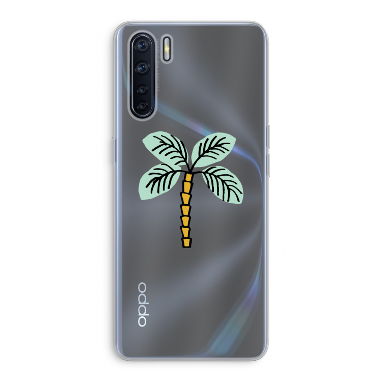 Palmboom: Oppo A91 Transparant Hoesje