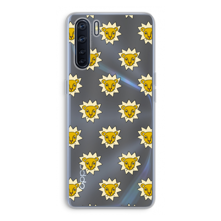 Leeuwenkoppen: Oppo A91 Transparant Hoesje