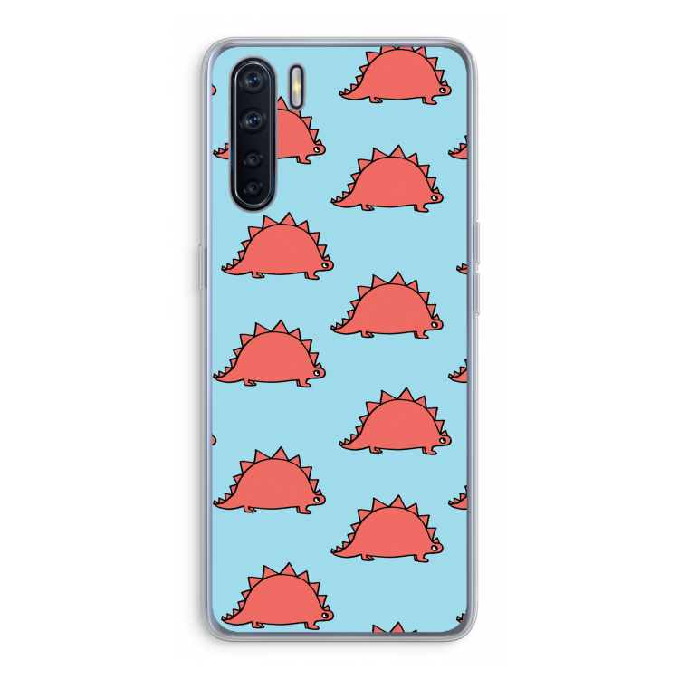 Dinosawrr: Oppo A91 Transparant Hoesje