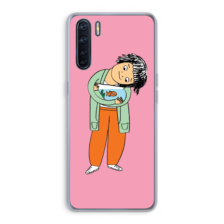 Visknuffel: Oppo A91 Transparant Hoesje