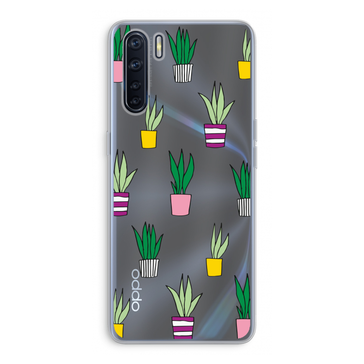 Sanseveria: Oppo A91 Transparant Hoesje