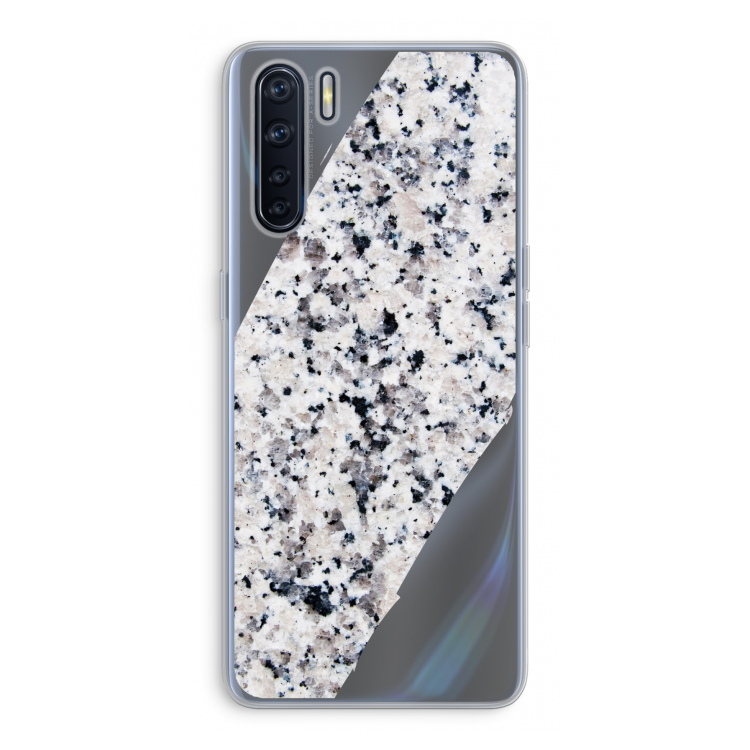 Gespikkelde marmer: Oppo A91 Transparant Hoesje