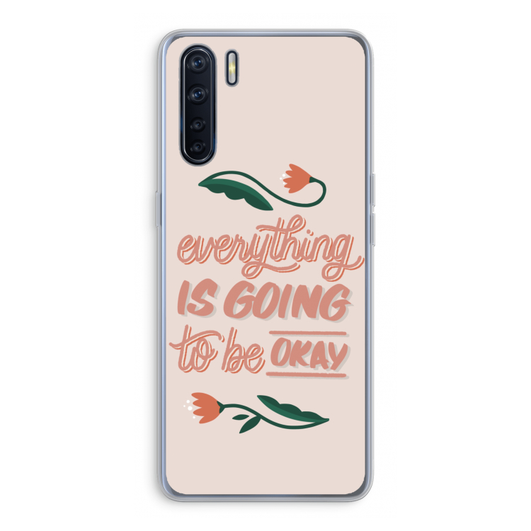 Optimistic flower girl: Oppo A91 Transparant Hoesje