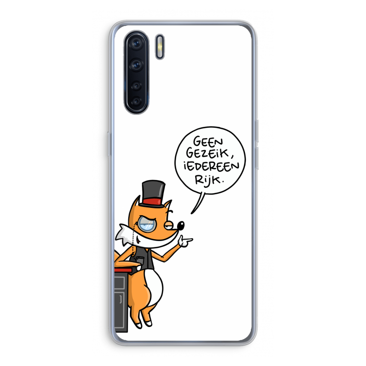 Geen Gezeik: Oppo A91 Transparant Hoesje
