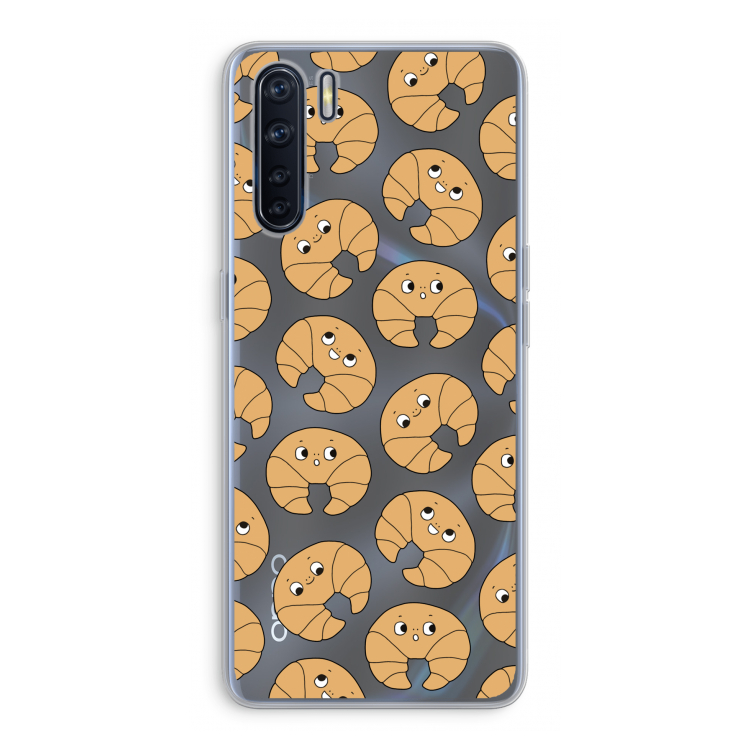 Croissant: Oppo A91 Transparant Hoesje