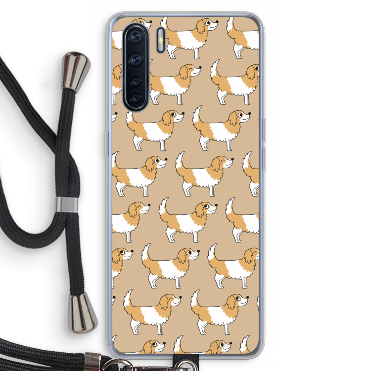 Doggy: Oppo A91 Transparant Hoesje met koord