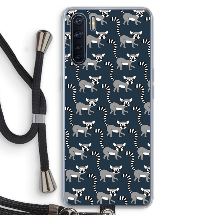 Makis: Oppo A91 Transparant Hoesje met koord