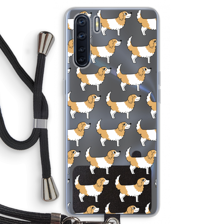 Doggy: Oppo A91 Transparant Hoesje met koord