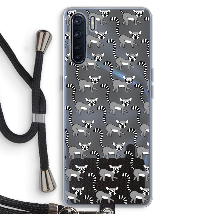 Makis: Oppo A91 Transparant Hoesje met koord