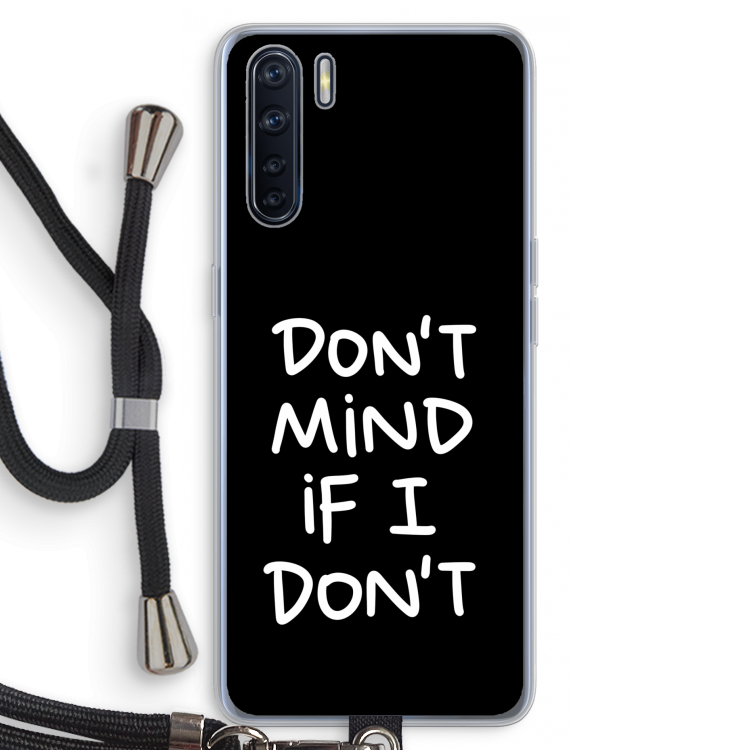 Don't Mind: Oppo A91 Transparant Hoesje met koord