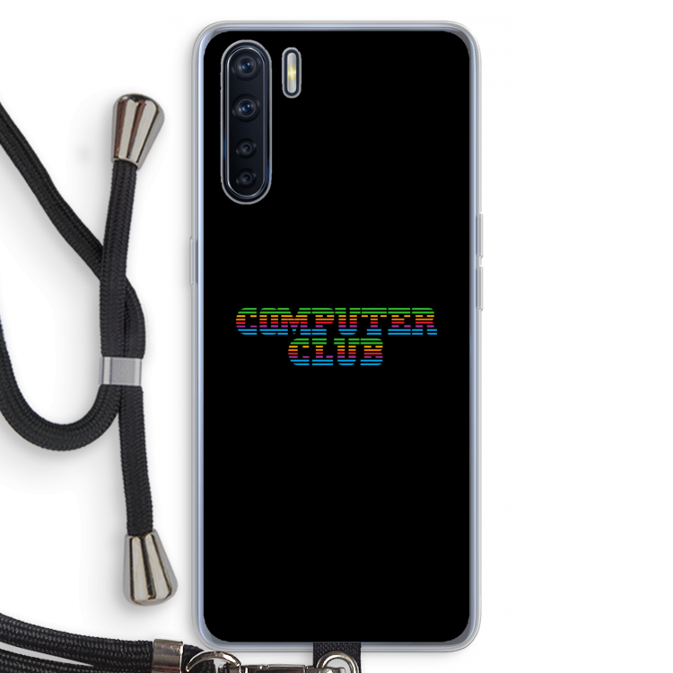 Retro: Oppo A91 Transparant Hoesje met koord