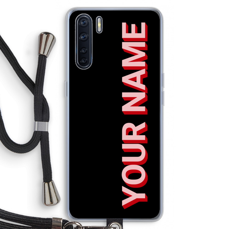 Namecase: Oppo A91 Transparant Hoesje met koord