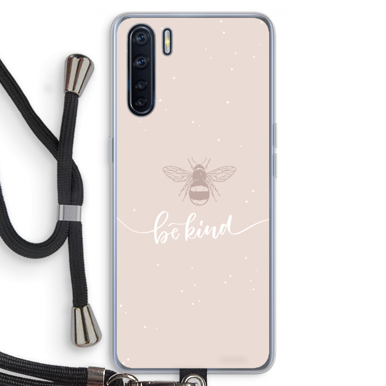 Be(e) kind: Oppo A91 Transparant Hoesje met koord