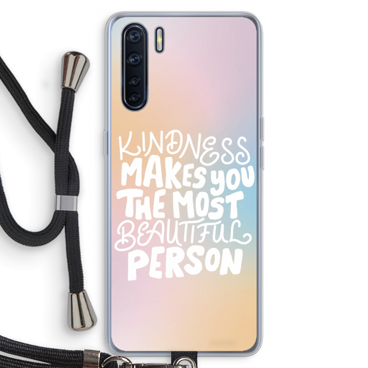 The prettiest: Oppo A91 Transparant Hoesje met koord