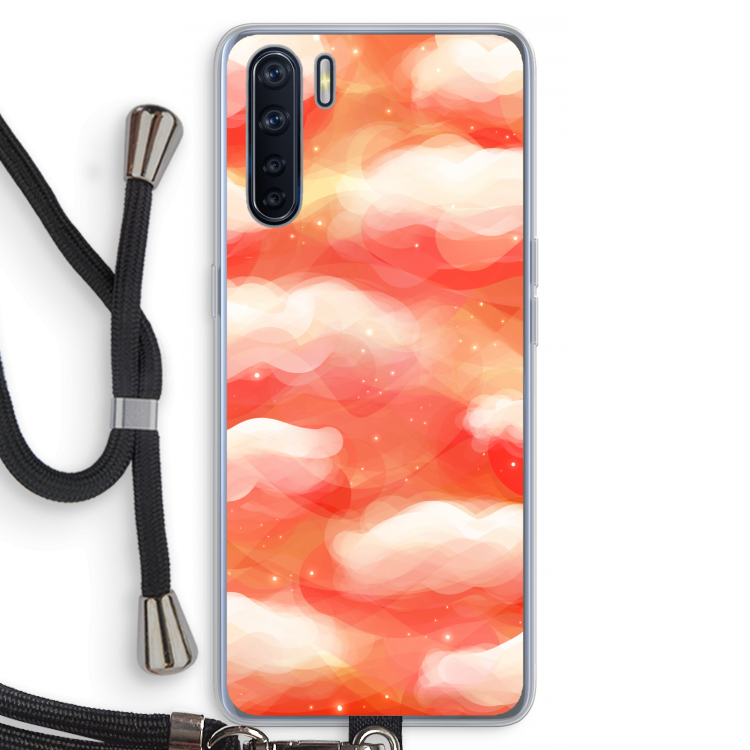 Lichte Wolken: Oppo A91 Transparant Hoesje met koord