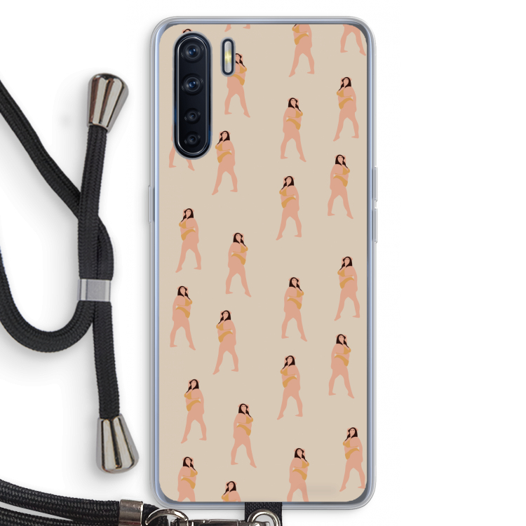 You're so golden: Oppo A91 Transparant Hoesje met koord