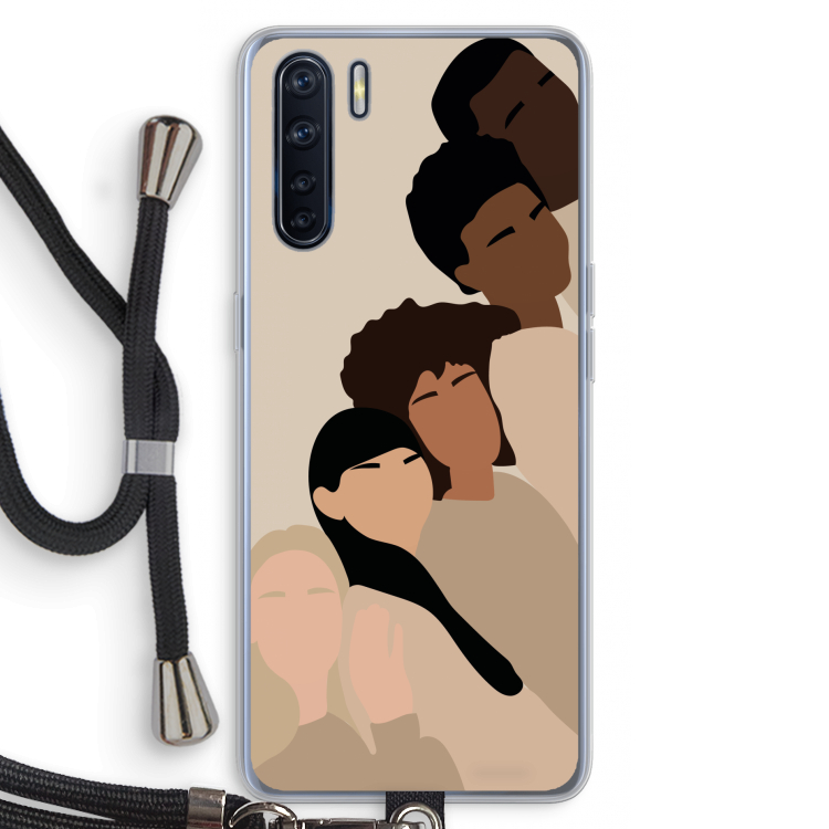 Sweet creatures: Oppo A91 Transparant Hoesje met koord