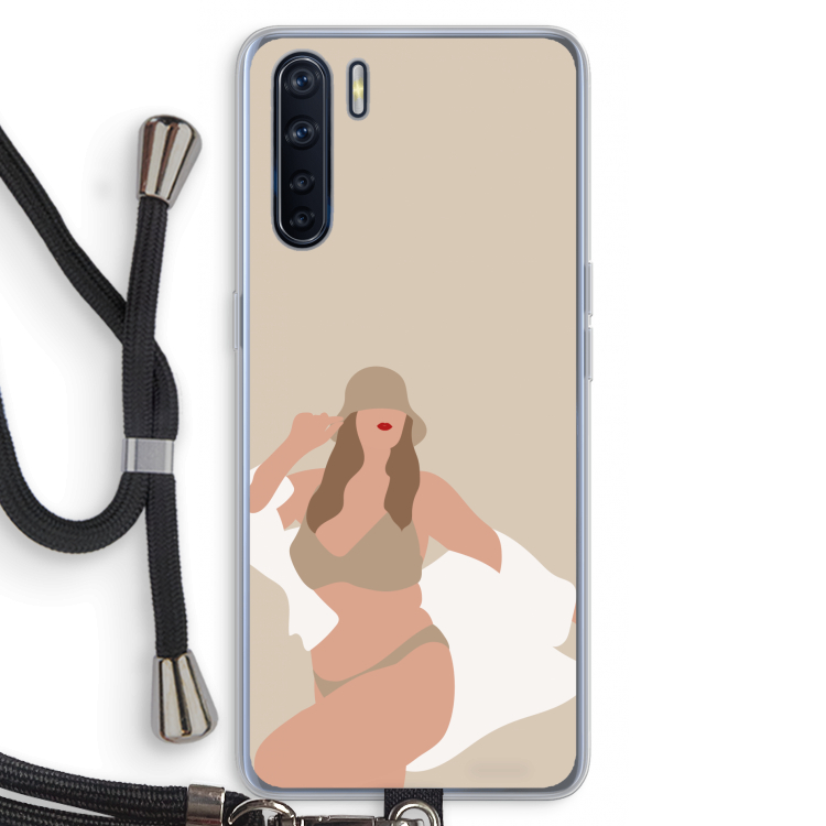 One of a kind: Oppo A91 Transparant Hoesje met koord