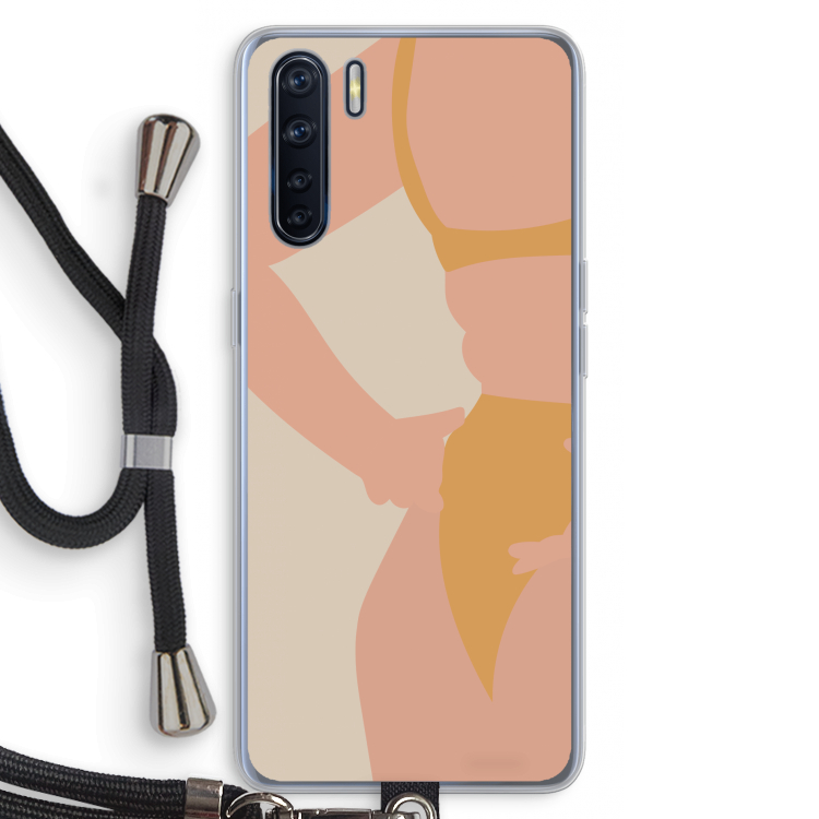 Bikini body: Oppo A91 Transparant Hoesje met koord
