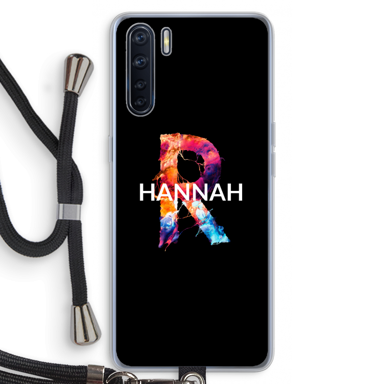 Abstract Spectrum: Oppo A91 Transparant Hoesje met koord