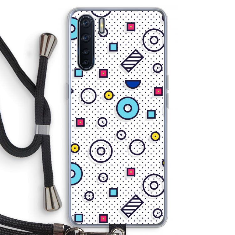 8-bit N°9: Oppo A91 Transparant Hoesje met koord