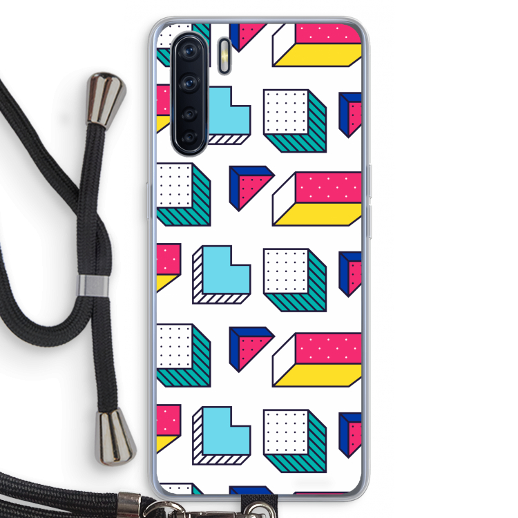 8-bit N°7: Oppo A91 Transparant Hoesje met koord