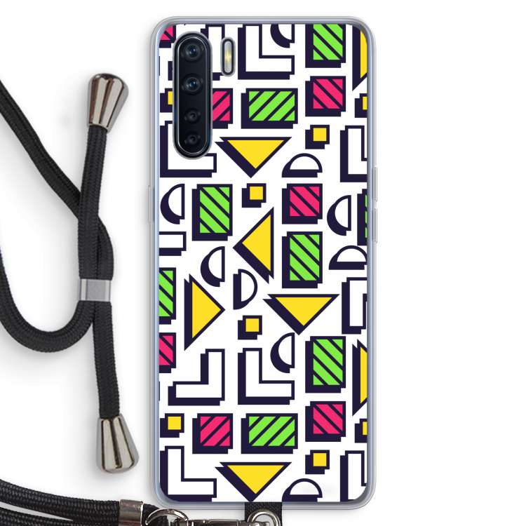 8-bit N°4: Oppo A91 Transparant Hoesje met koord