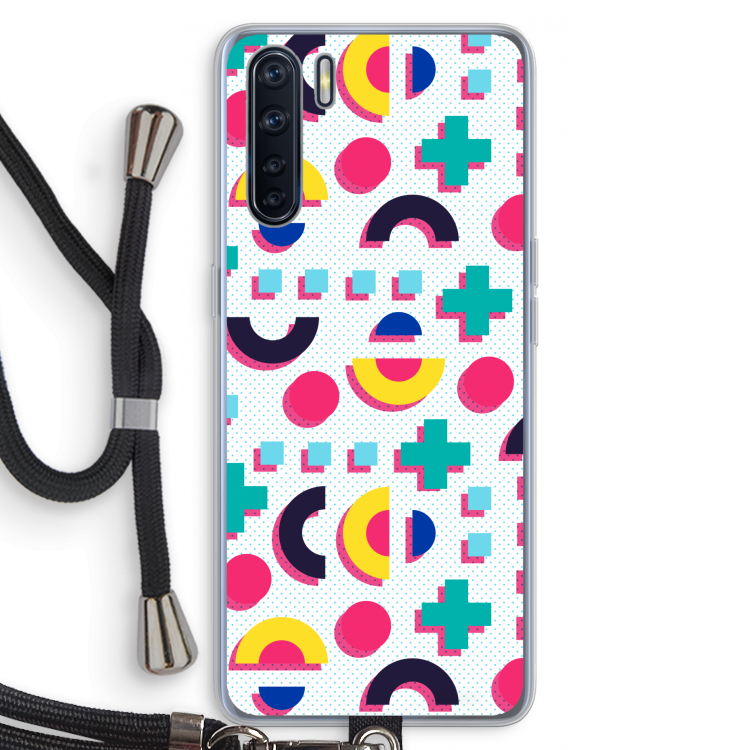 8-bit N°2: Oppo A91 Transparant Hoesje met koord
