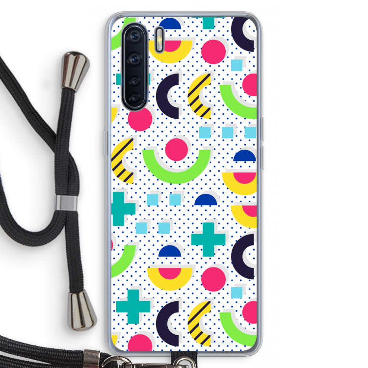 8-bit N°1: Oppo A91 Transparant Hoesje met koord