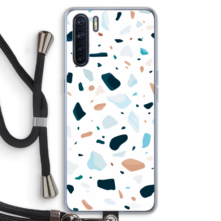 Terrazzo N°13: Oppo A91 Transparant Hoesje met koord