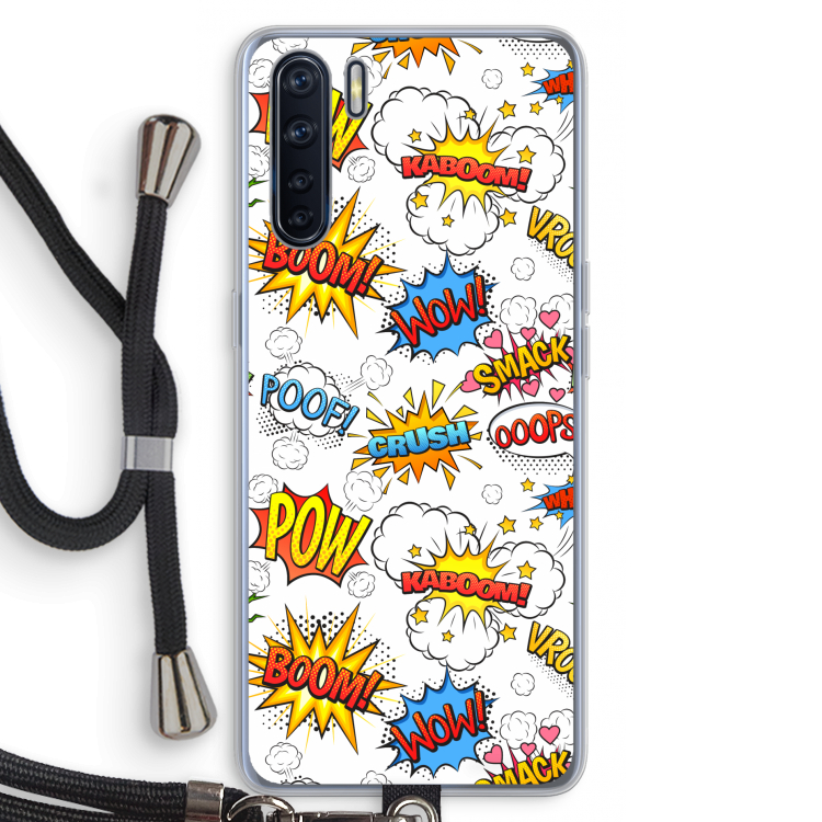 Pow Smack: Oppo A91 Transparant Hoesje met koord