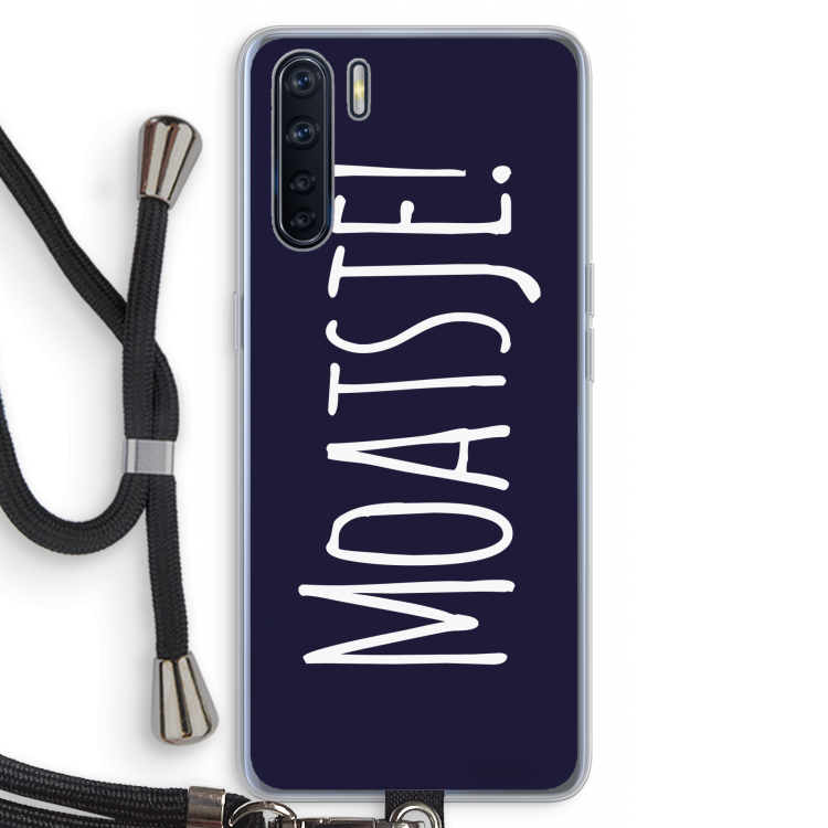 Moatsje!: Oppo A91 Transparant Hoesje met koord