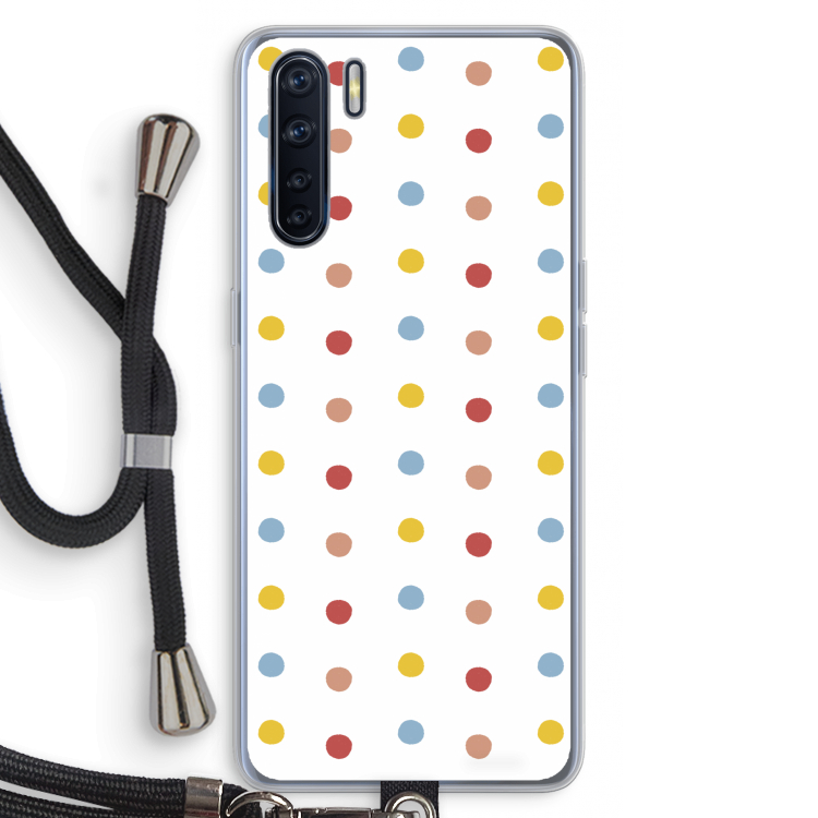 Bollen: Oppo A91 Transparant Hoesje met koord