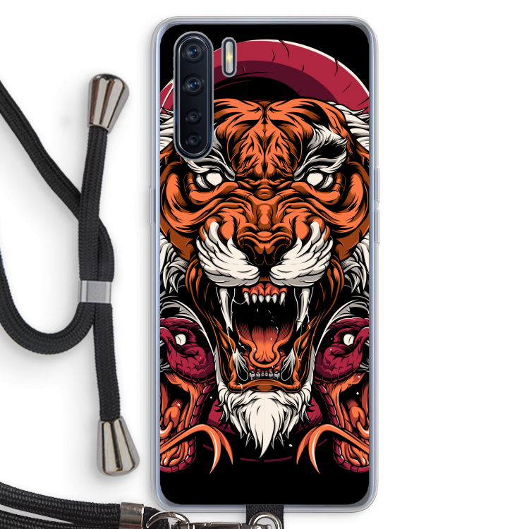 Tiger and Rattlesnakes: Oppo A91 Transparant Hoesje met koord