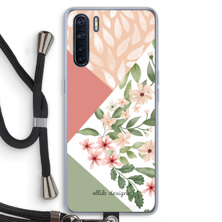 Sweet heaven geometrics: Oppo A91 Transparant Hoesje met koord