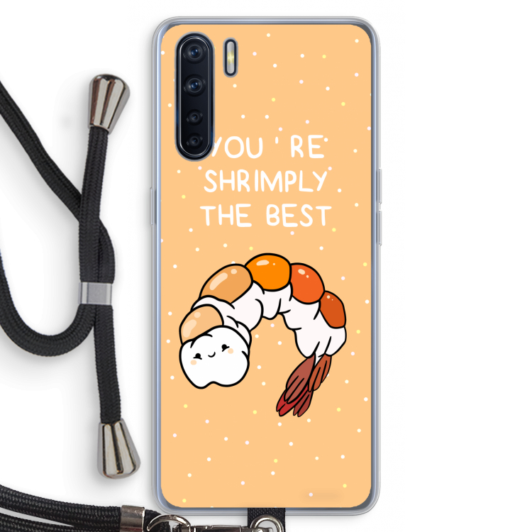 You're Shrimply The Best: Oppo A91 Transparant Hoesje met koord