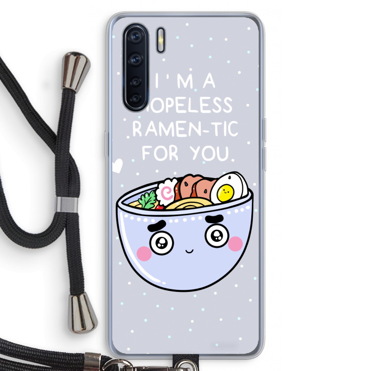 I'm A Hopeless Ramen-Tic For You: Oppo A91 Transparant Hoesje met koord