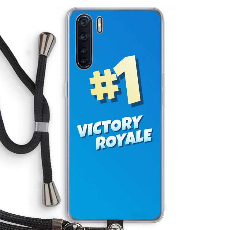 Victory Royale: Oppo A91 Transparant Hoesje met koord