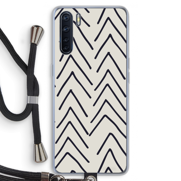 Marrakech Arrows: Oppo A91 Transparant Hoesje met koord