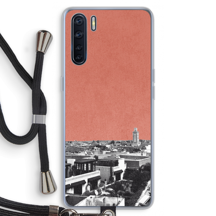 Marrakech Skyline : Oppo A91 Transparant Hoesje met koord