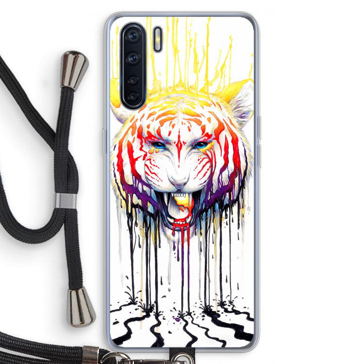 Fading: Oppo A91 Transparant Hoesje met koord