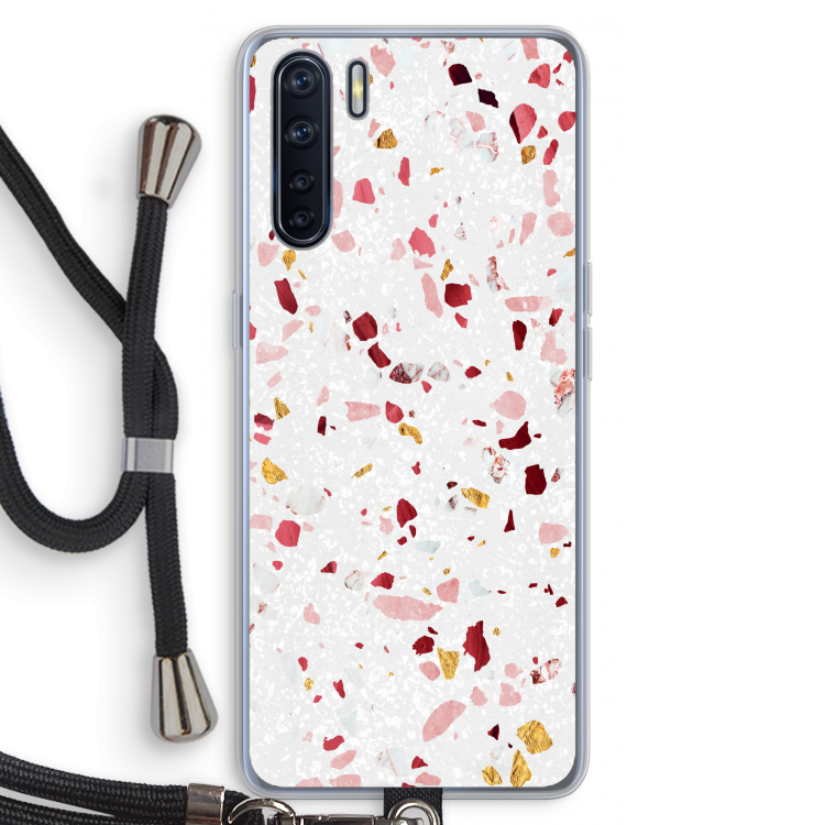 Terrazzo N°9: Oppo A91 Transparant Hoesje met koord