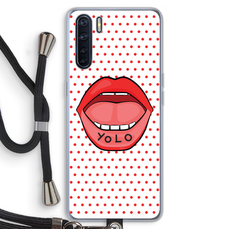 Yolo Denise: Oppo A91 Transparant Hoesje met koord