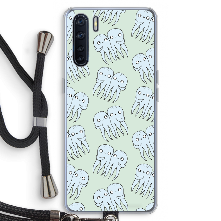 Octopussen: Oppo A91 Transparant Hoesje met koord