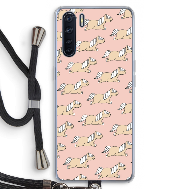 Ponys: Oppo A91 Transparant Hoesje met koord