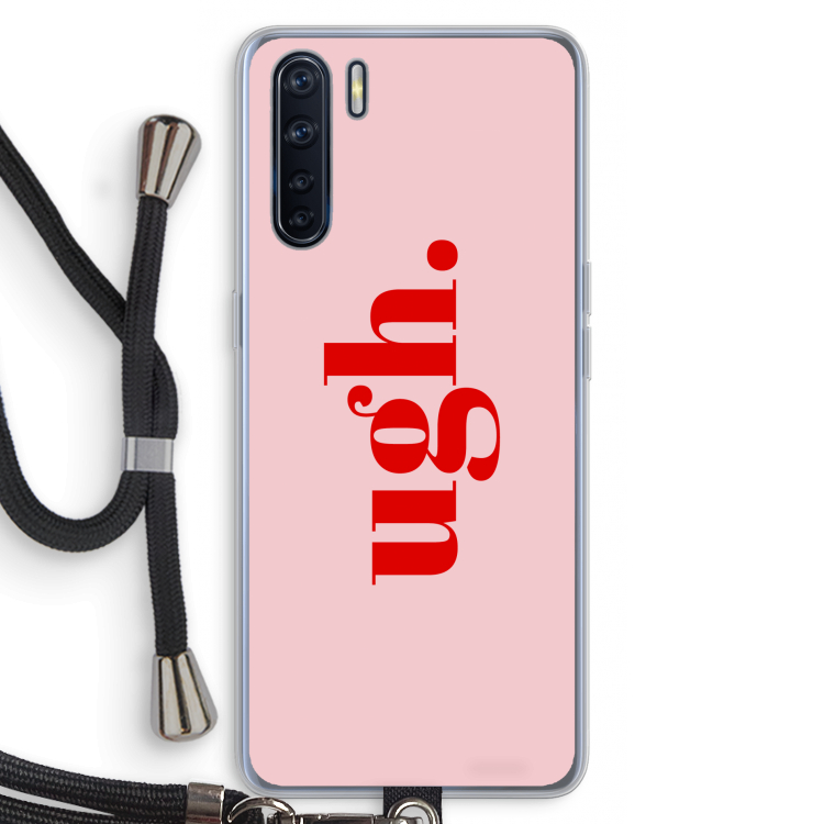 Ugh: Oppo A91 Transparant Hoesje met koord