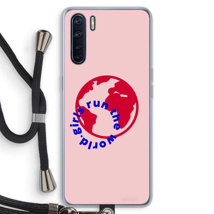 Run The World: Oppo A91 Transparant Hoesje met koord