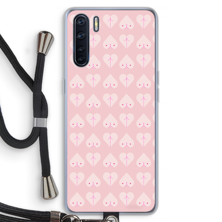Ass 'n Titties: Oppo A91 Transparant Hoesje met koord